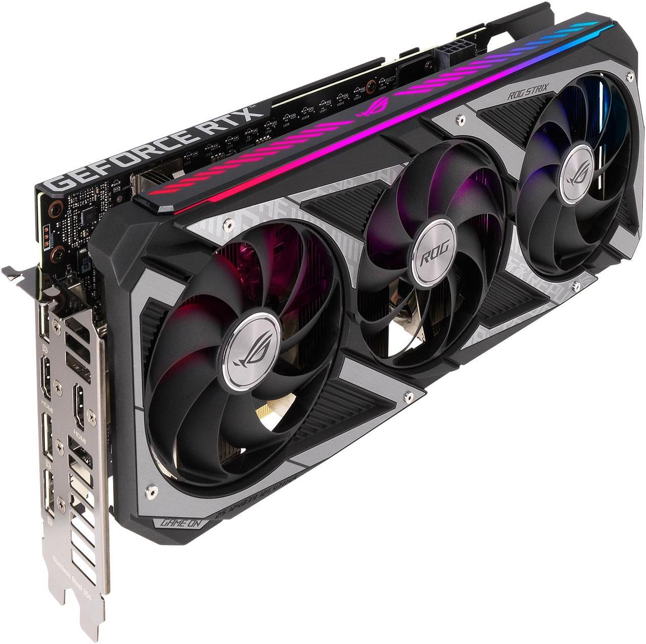 Alt view image 6 of 17 - ASUS ROG Strix GeForce RTX 3050 8GB GDDR6 PCI Express 4.0 Graphics Card ROG-STRIX-RTX3050-O8G-GAMING