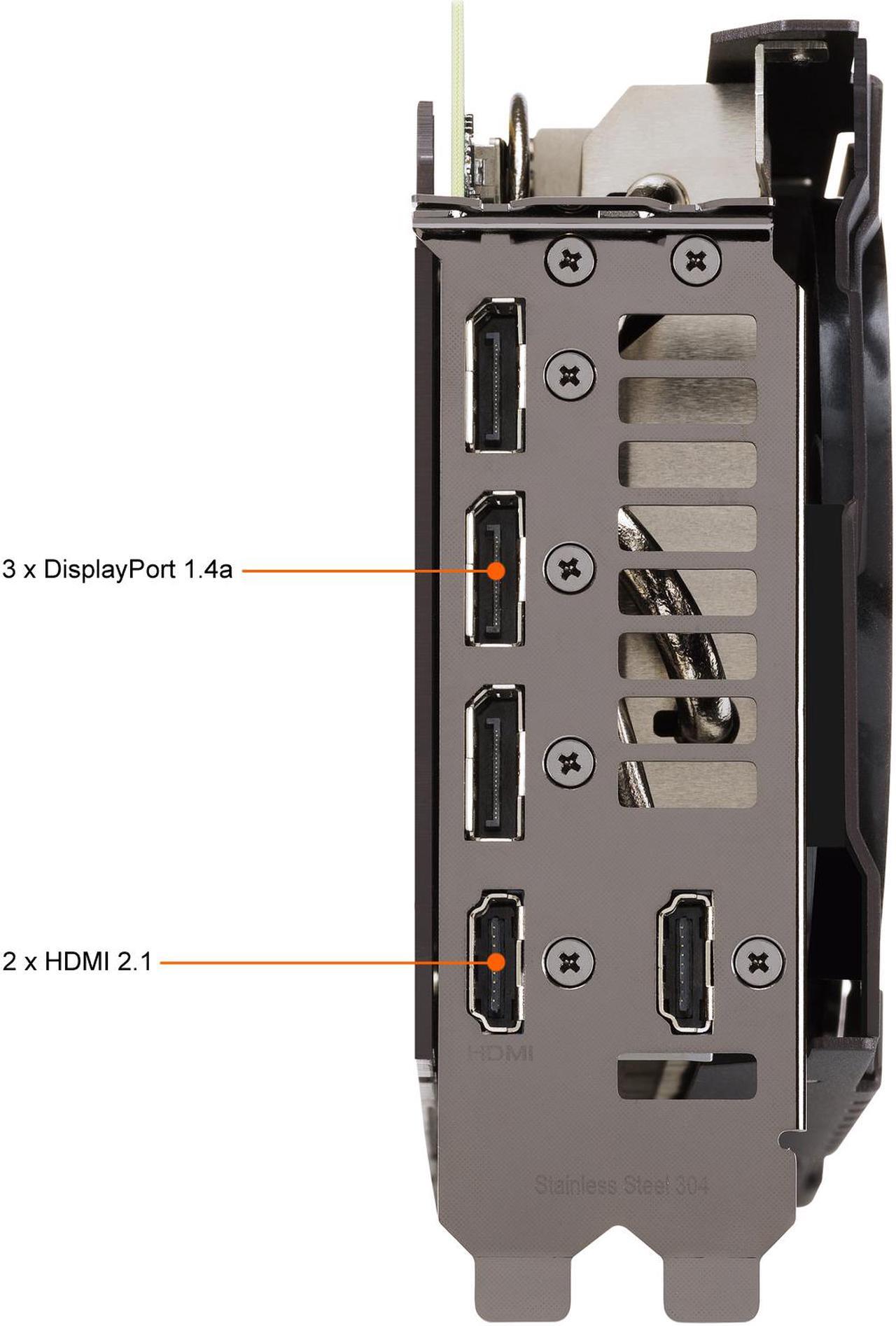 Alt view image 8 of 14 - ASUS TUF Gaming GeForce RTX 3080 12GB GDDR6X PCI Express 4.0 Video Card, LHR TUF-RTX3080-12G-GAMING