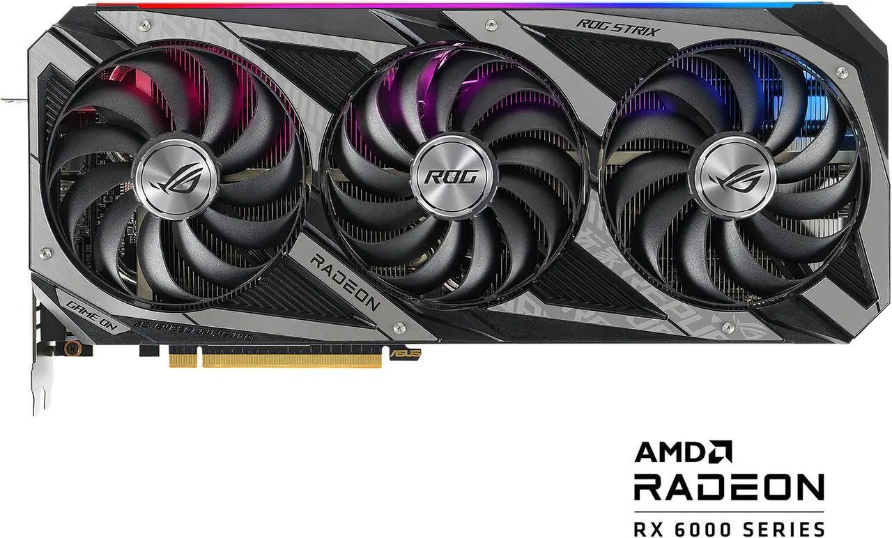 Alt view image 2 of 5 - ASUS ROG Strix AMD Radeon RX 6750 XT OC Edition Gaming Graphics Card (AMD RNDA 2, PCIe 4.0, 12GB GDDR6, HDMI 2.1, DisplayPort 1.4a, Axial-tech Fan Design, 2.9-slot, Super Alloy Power II, GPU Tweak)