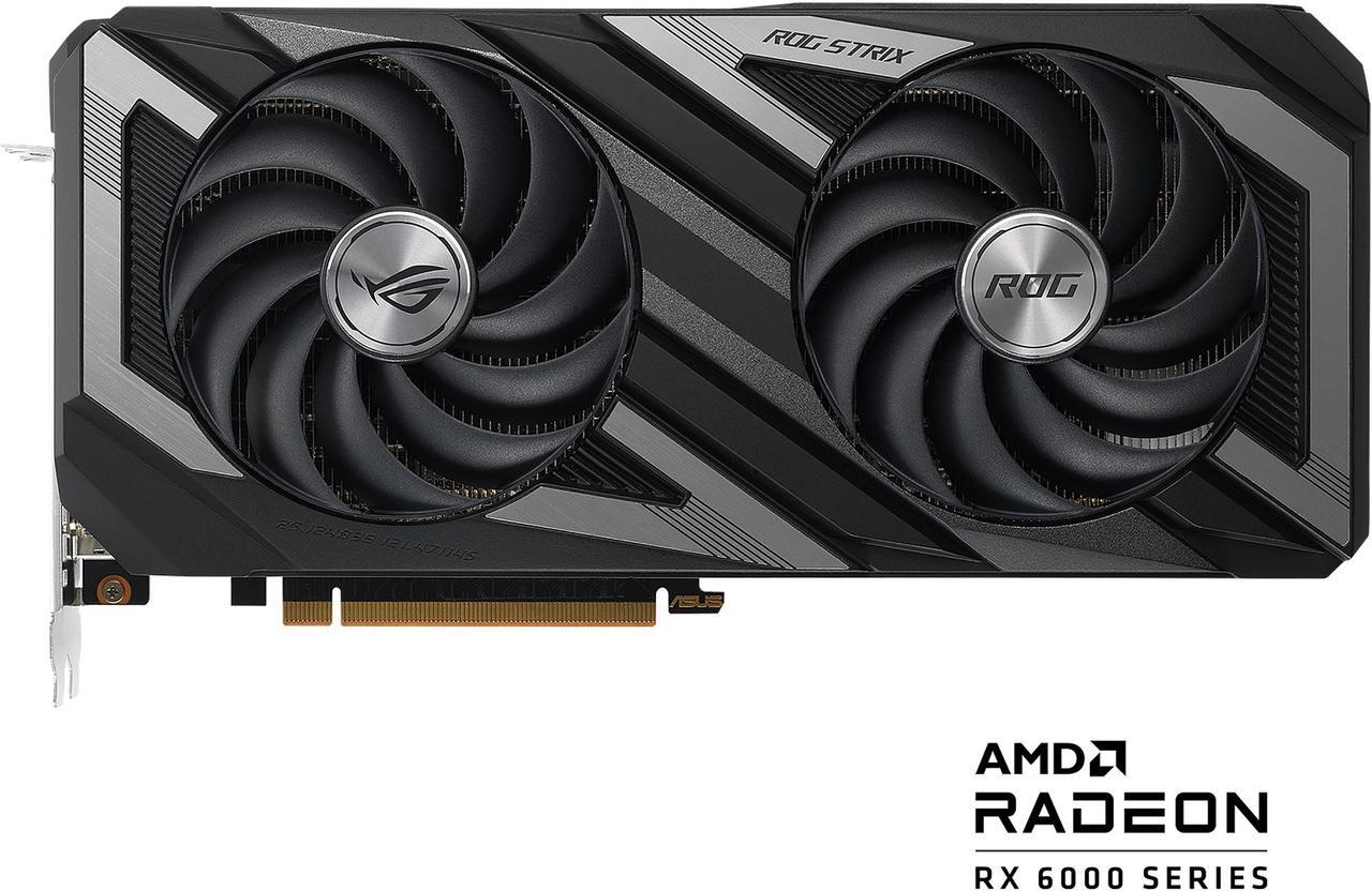Alt view image 2 of 5 - ASUS ROG Strix AMD Radeon RX 6650 XT OC Edition Gaming Graphics Card (AMD RDNA 2, PCIe 4.0, 8GB GDDR6, HDMI 2.1, DisplayPort 1.4a, Axial-tech Fan Design, Super Alloy Power II, GPU Tweak II)