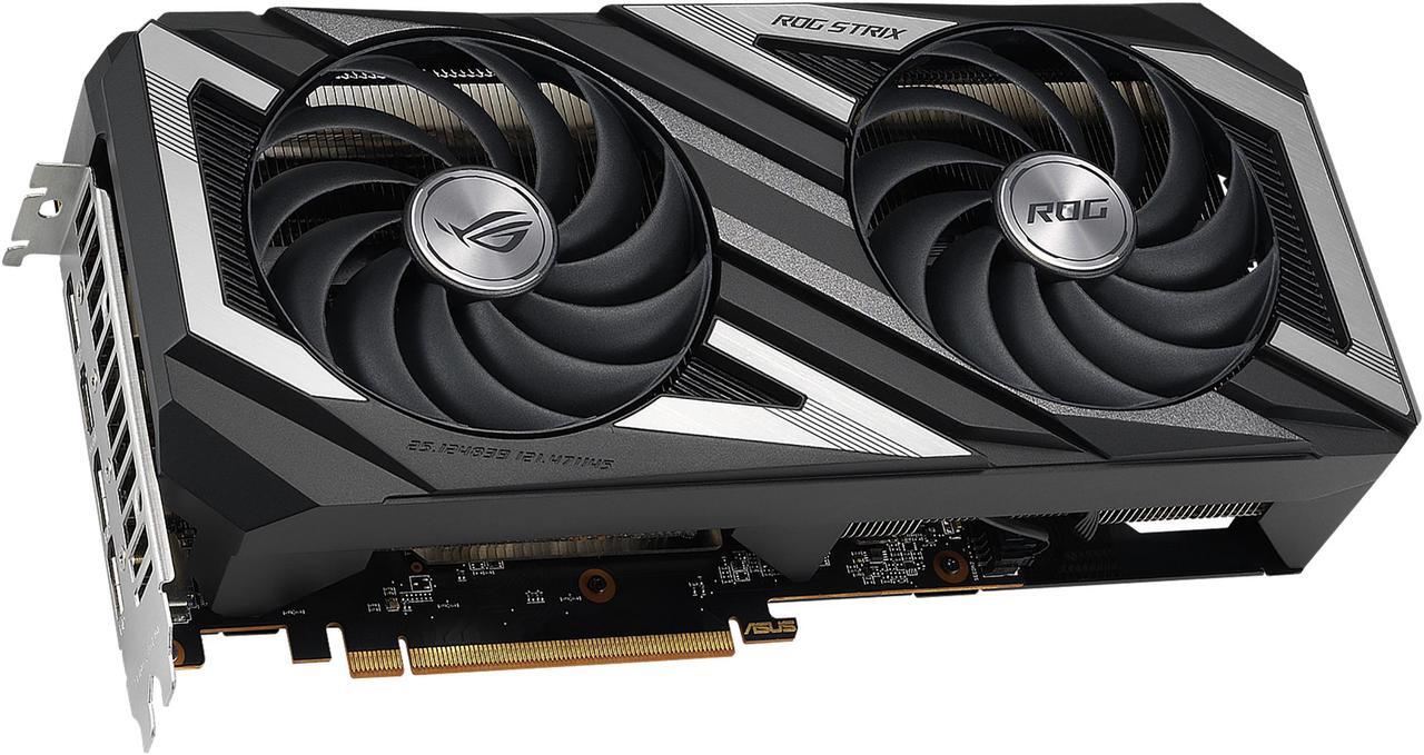 Alt view image 4 of 5 - ASUS ROG Strix AMD Radeon RX 6650 XT OC Edition Gaming Graphics Card (AMD RDNA 2, PCIe 4.0, 8GB GDDR6, HDMI 2.1, DisplayPort 1.4a, Axial-tech Fan Design, Super Alloy Power II, GPU Tweak II)