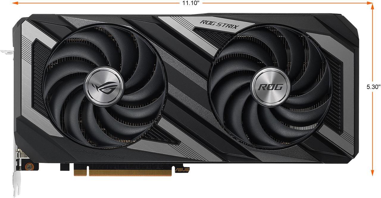 Alt view image 3 of 5 - ASUS ROG Strix AMD Radeon RX 6650 XT OC Edition Gaming Graphics Card (AMD RDNA 2, PCIe 4.0, 8GB GDDR6, HDMI 2.1, DisplayPort 1.4a, Axial-tech Fan Design, Super Alloy Power II, GPU Tweak II)