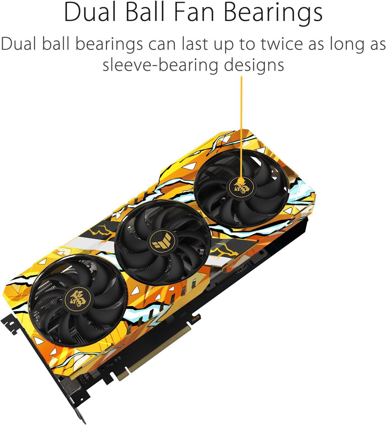 Alt view image 3 of 7 - ASUS TUF Gaming GeForce RTX 3060 12GB GDDR6 PCI Express 4.0 ATX Video Card TUF-RTX3060-O12G-DEMONSLAYER