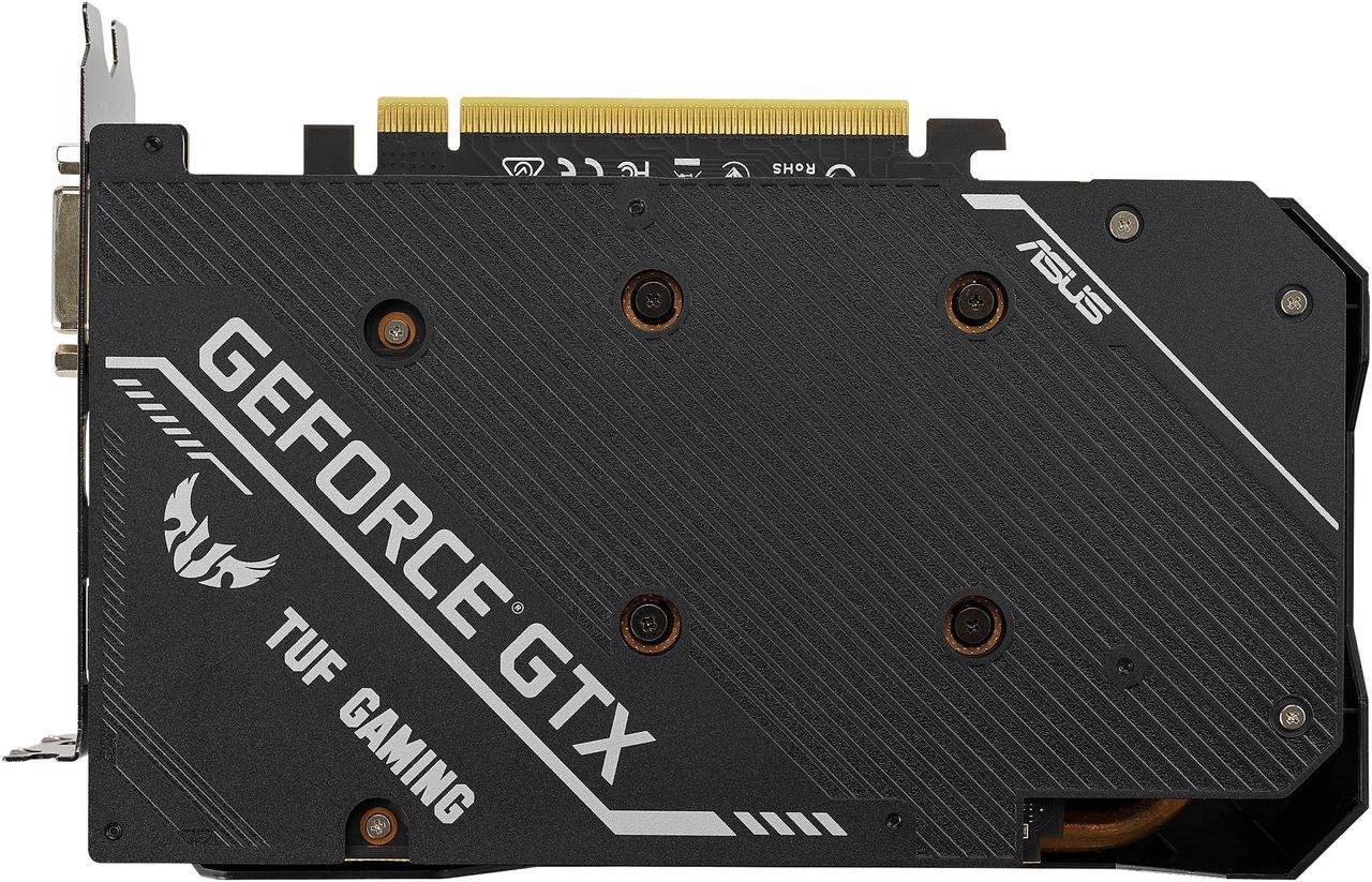 Alt view image 9 of 10 - ASUS TUF NVIDIA GeForce GTX 1630 OC Edition Gaming Graphics Card (PCIe 3.0, 4GB GDDR6 memory, HDMI 2.0, DisplayPort 1.4a, DVI-D, IP5X Dust Resistance, Auto-Extreme) TUF-GTX1630-O4G-GAMING