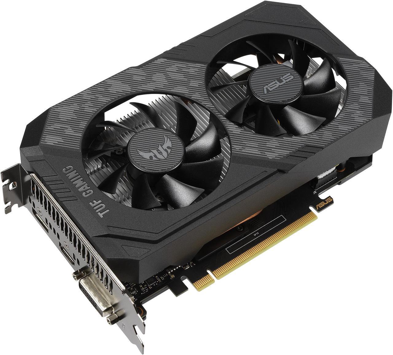 Alt view image 4 of 10 - ASUS TUF NVIDIA GeForce GTX 1630 OC Edition Gaming Graphics Card (PCIe 3.0, 4GB GDDR6 memory, HDMI 2.0, DisplayPort 1.4a, DVI-D, IP5X Dust Resistance, Auto-Extreme) TUF-GTX1630-O4G-GAMING