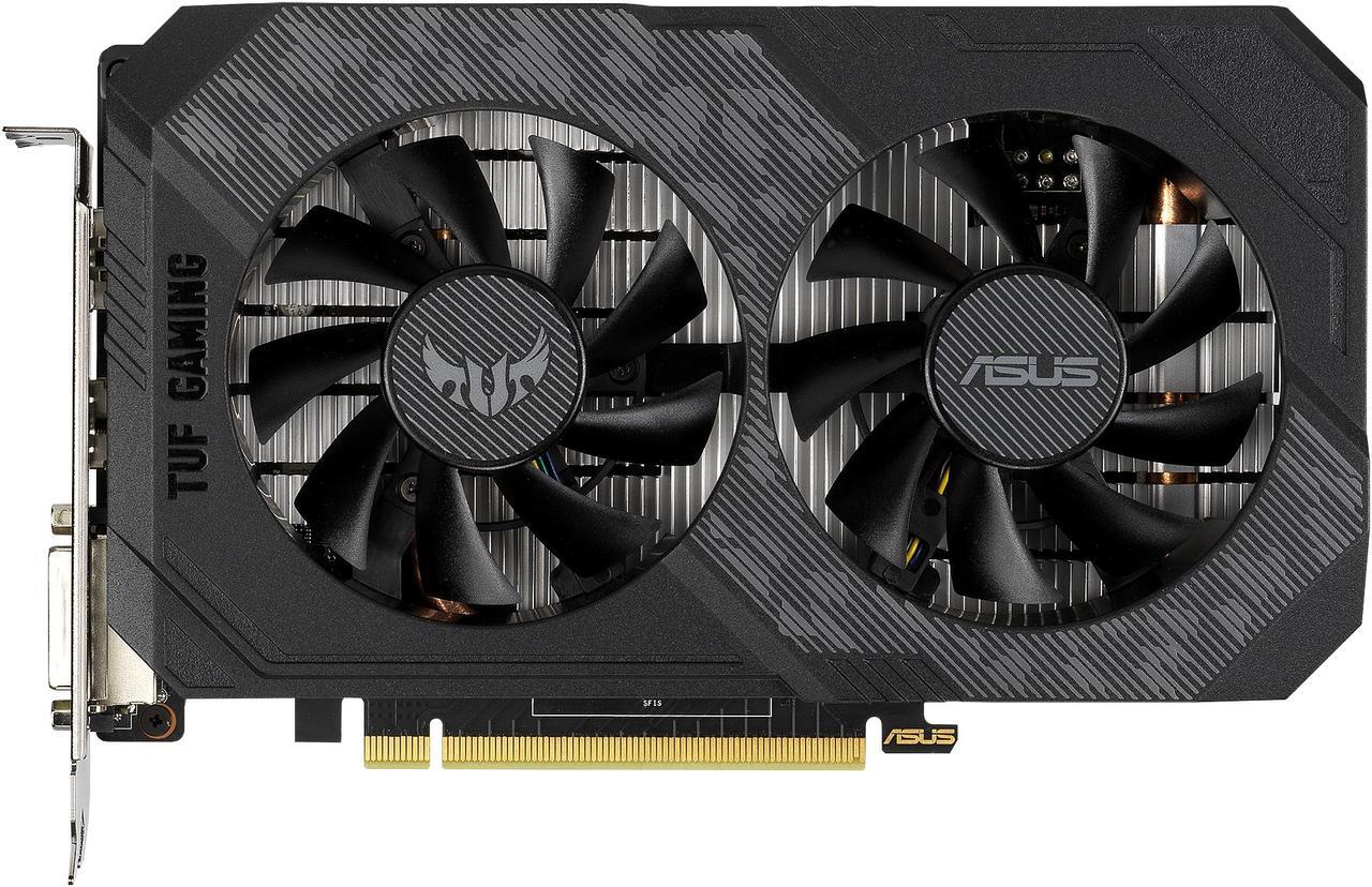 Main image of ASUS TUF NVIDIA GeForce GTX 1630 OC Edition Gaming Graphics Card (PCIe 3.0, 4GB GDDR6 memory, HDMI 2.0, DisplayPort 1.4a, DVI-D, IP5X Dust Resistance, Auto-Extreme) TUF-GTX1630-O4G-GAMING