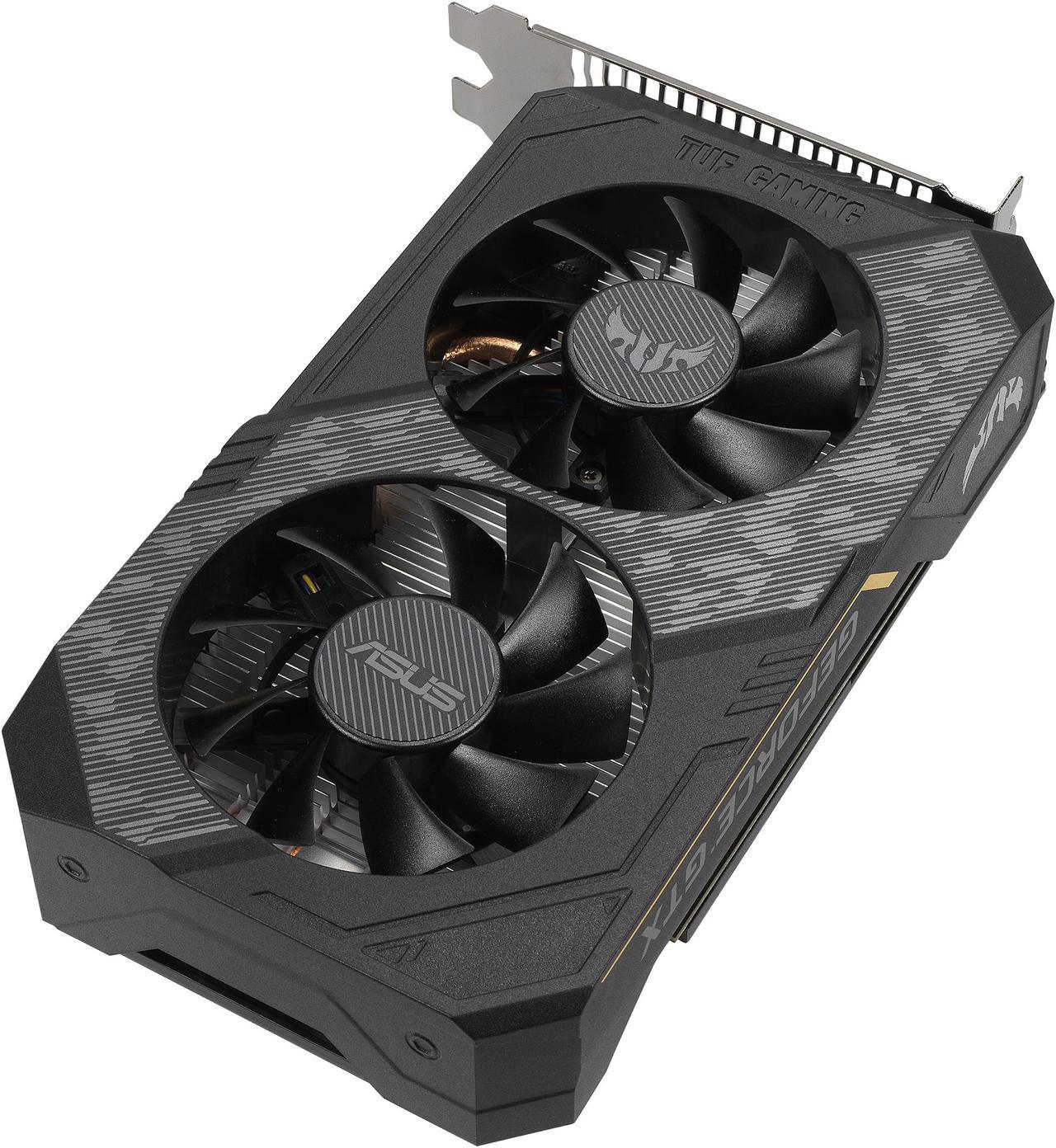 Alt view image 5 of 10 - ASUS TUF NVIDIA GeForce GTX 1630 OC Edition Gaming Graphics Card (PCIe 3.0, 4GB GDDR6 memory, HDMI 2.0, DisplayPort 1.4a, DVI-D, IP5X Dust Resistance, Auto-Extreme) TUF-GTX1630-O4G-GAMING