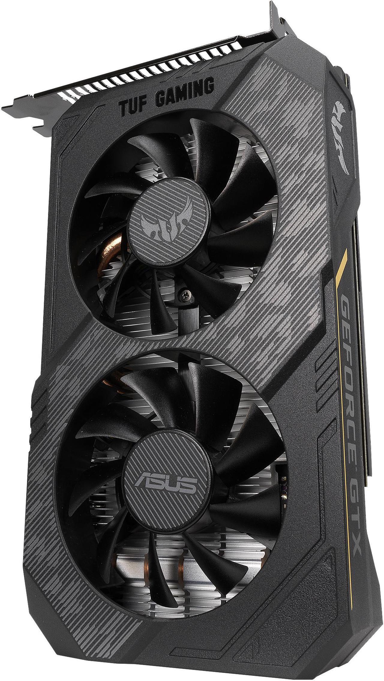 Alt view image 6 of 10 - ASUS TUF NVIDIA GeForce GTX 1630 OC Edition Gaming Graphics Card (PCIe 3.0, 4GB GDDR6 memory, HDMI 2.0, DisplayPort 1.4a, DVI-D, IP5X Dust Resistance, Auto-Extreme) TUF-GTX1630-O4G-GAMING