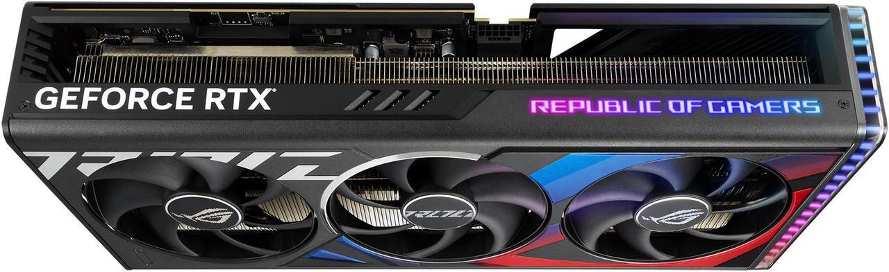 Alt view image 6 of 20 - ASUS ROG Strix GeForce RTX 4080 OC Edition Gaming Graphics Card (PCIe 4.0, 16GB GDDR6X, HDMI 2.1a, DisplayPort 1.4a) ROG-STRIX-RTX4080-O16G-GAMING