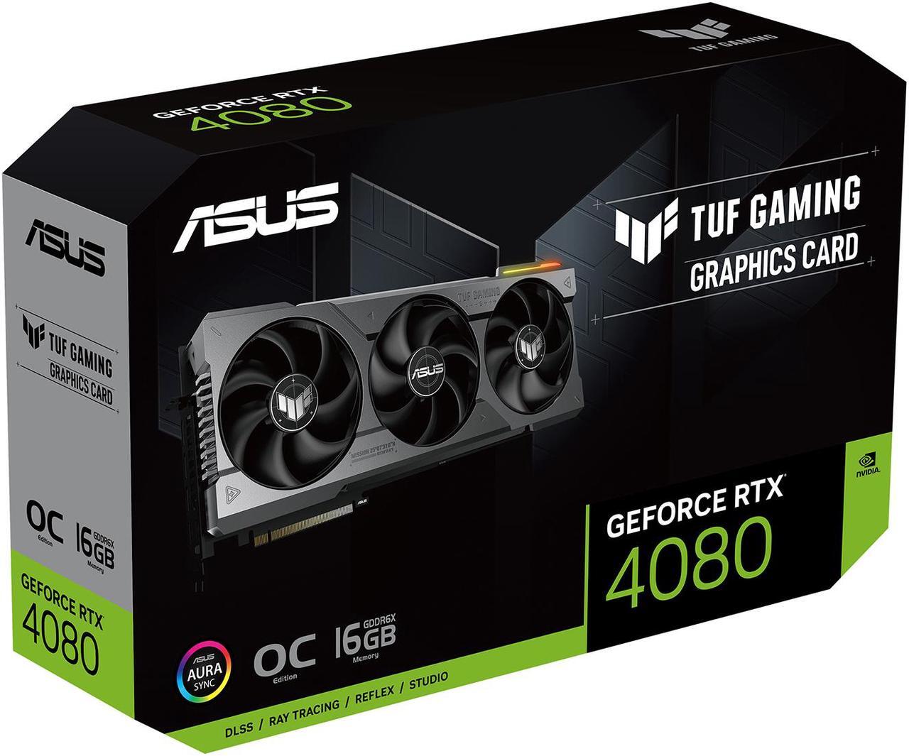 Alt view image 18 of 20 - ASUS TUF Gaming GeForce RTX 4080 OC Edition Gaming Graphics Card (PCIe 4.0, 16GB GDDR6X, HDMI 2.1a, DisplayPort 1.4a) TUF-RTX4080-O16G-GAMING