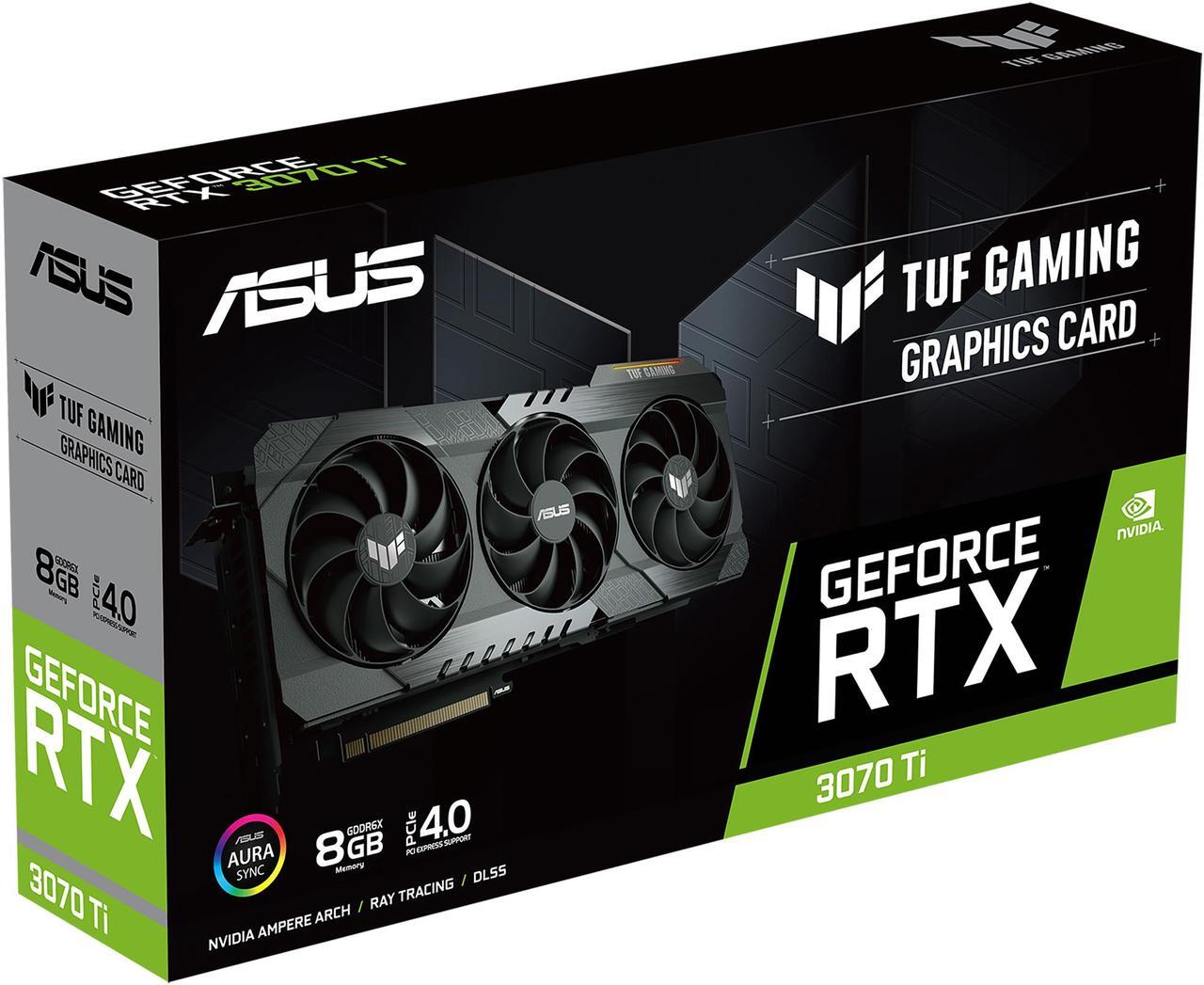 Alt view image 12 of 12 - ASUS TUF Gaming NVIDIA GeForce RTX 3070 Ti V2 Graphics Card (PCIe 4.0, 8GB GDDR6X, HDMI 2.1, DisplayPort 1.4a, Military-grade Certification, GPU Tweak III) TUF-RTX3070TI-8G-V2-GAMING