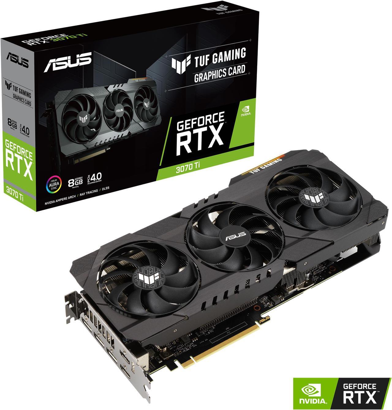 Alt view image 11 of 12 - ASUS TUF Gaming NVIDIA GeForce RTX 3070 Ti V2 Graphics Card (PCIe 4.0, 8GB GDDR6X, HDMI 2.1, DisplayPort 1.4a, Military-grade Certification, GPU Tweak III) TUF-RTX3070TI-8G-V2-GAMING