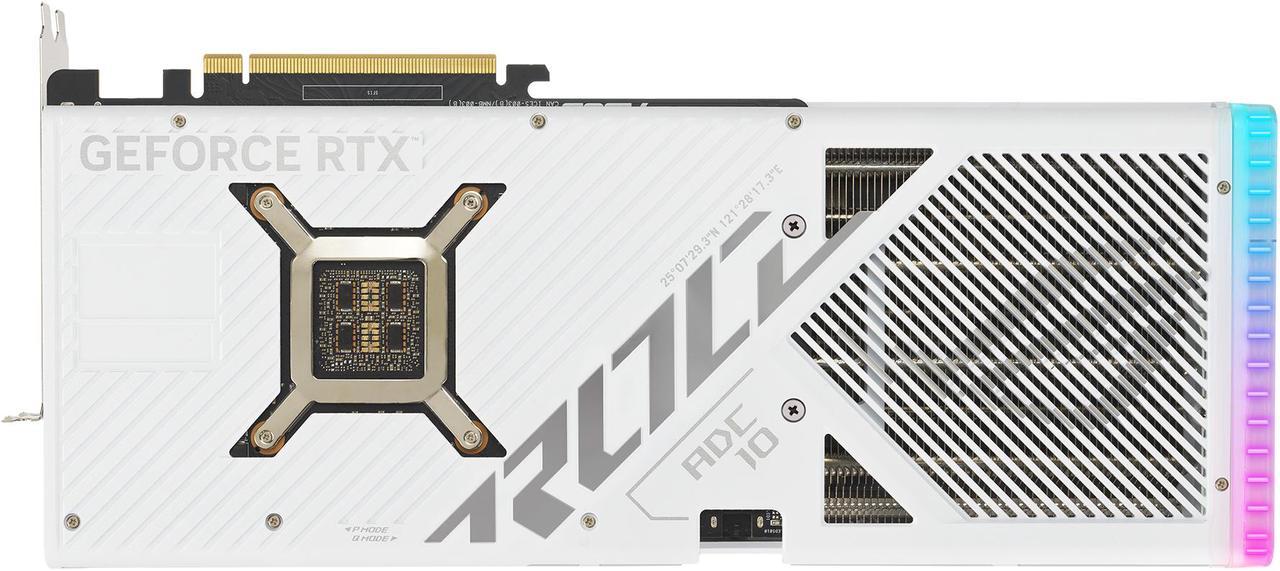 Alt view image 12 of 20 - ASUS ROG Strix GeForce RTX 4090 White OC Edition Gaming Graphics Card (PCIe 4.0, 24GB GDDR6X, HDMI 2.1a, DisplayPort 1.4a) ROG-STRIX-RTX4090-O24G-WHITE