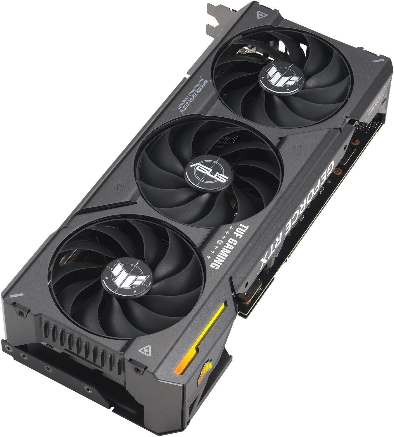Alt view image 6 of 14 - ASUS TUF Gaming NVIDIA GeForce RTX 4070 Gaming Graphics Card (PCIe 4.0, 12GB GDDR6X, HDMI 2.1, DisplayPort 1.4a) TUF-RTX4070-12G-GAMING