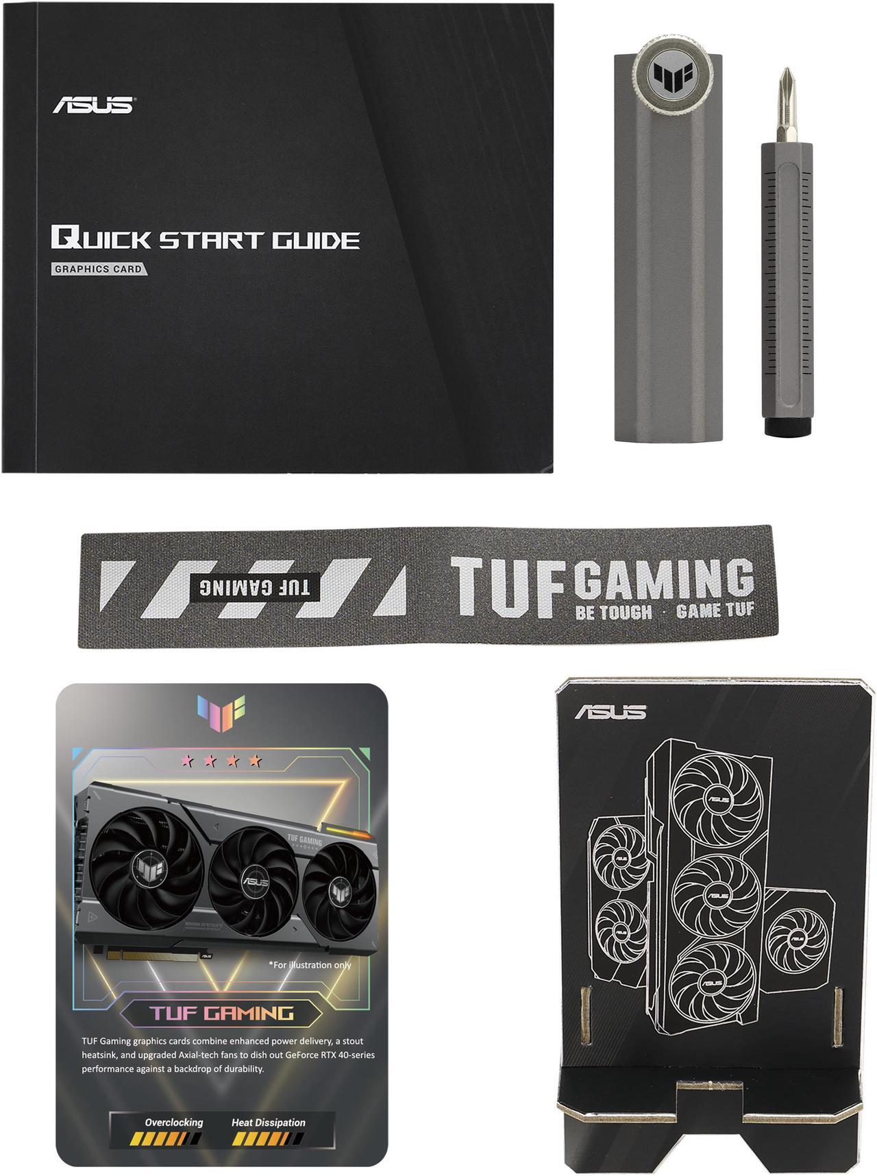 Alt view image 11 of 14 - ASUS TUF Gaming NVIDIA GeForce RTX 4070 Gaming Graphics Card (PCIe 4.0, 12GB GDDR6X, HDMI 2.1, DisplayPort 1.4a) TUF-RTX4070-12G-GAMING