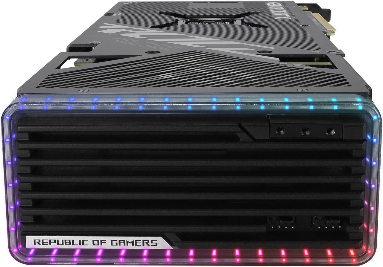 Alt view image 8 of 15 - ASUS ROG Strix GeForce RTX 4070 OC Edition Gaming Graphics Card (PCIe 4.0, 12GB GDDR6X, DLSS 3, HDMI 2.1, DisplayPort 1.4a) ROG-STRIX-RTX4070-O12G-GAMING