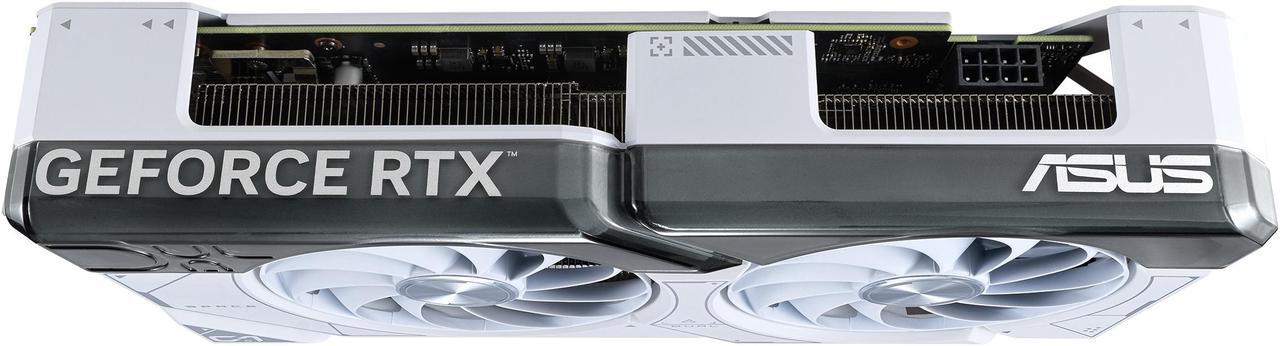 Alt view image 11 of 15 - ASUS Dual GeForce RTX 4070 White OC Edition 12GB GDDR6X (PCIe 4.0, 12GB GDDR6X, DLSS 3, HDMI 2.1, DisplayPort 1.4a, 2.56-slot design, Axial-tech fan design, 0dB technology) DUAL-RTX4070-O12G-WHITE