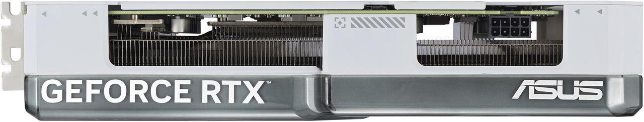 Alt view image 12 of 15 - ASUS Dual GeForce RTX 4070 White OC Edition 12GB GDDR6X (PCIe 4.0, 12GB GDDR6X, DLSS 3, HDMI 2.1, DisplayPort 1.4a, 2.56-slot design, Axial-tech fan design, 0dB technology) DUAL-RTX4070-O12G-WHITE