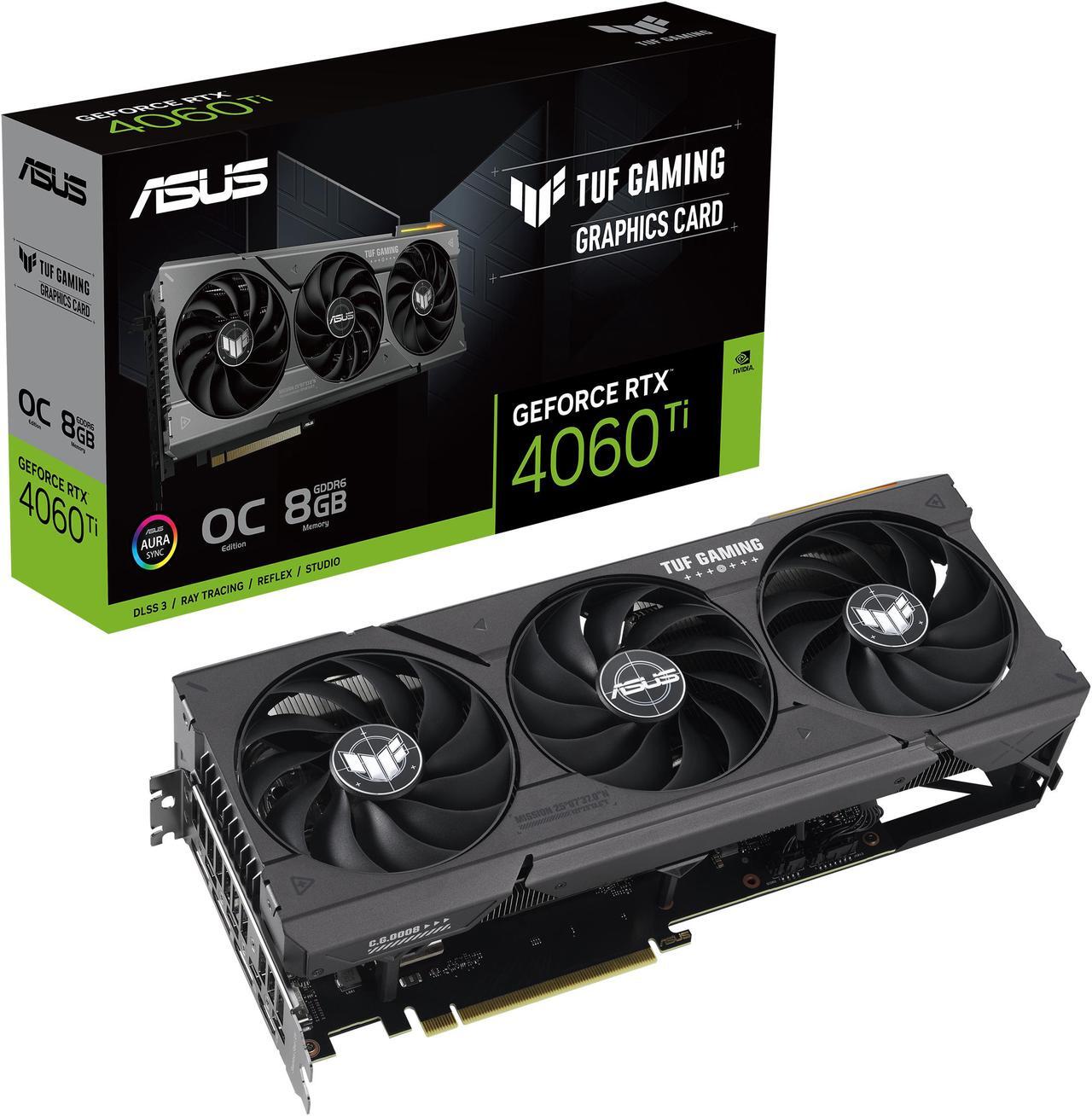 Alt view image 19 of 20 - ASUS TUF Gaming GeForce RTX 4060 Ti OC Edition Gaming Graphics Card (PCIe 4.0, 8GB GDDR6, DLSS 3, HDMI 2.1a, DisplayPort 1.4a) TUF-RTX4060TI-O8G-GAMING