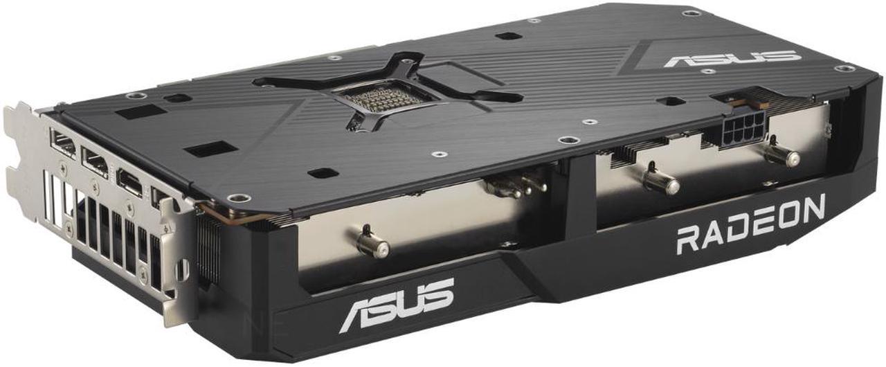Alt view image 3 of 8 - ASUS Dual Radeon RX 7600 OC Edition 8GB GDDR6 Graphics Card (PCIe 4.0, 8GB GDDR6, HDMI 2.1, DisplayPort 1.4a, 2.5-slot Design, Axial-tech Fans, GPU Tweak III) DUAL-RX7600-O8G