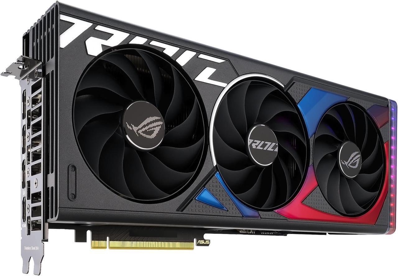 Alt view image 4 of 10 - ASUS ROG Strix GeForce RTX 4060 Ti Gaming Graphics Card (PCIe 4.0, 8GB GDDR6, DLSS 3, HDMI 2.1, DisplayPort 1.4a) ROG-STRIX-RTX4060TI-8G-GAMING