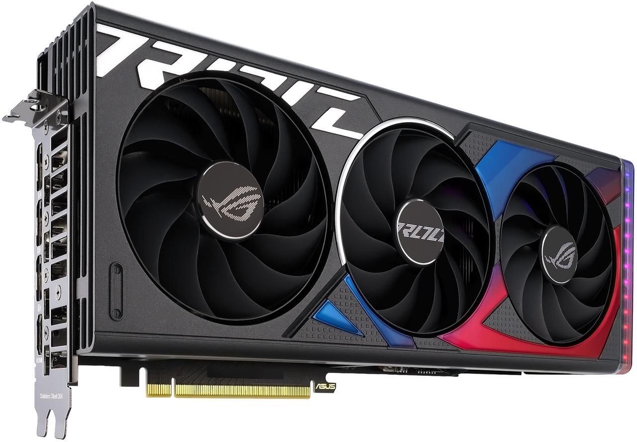 Alt view image 4 of 12 - ASUS ROG Strix GeForce RTX 4060 OC Edition Gaming Graphics Card (PCIe 4.0, 8GB GDDR6, DLSS 3, HDMI 2.1a, DisplayPort 1.4a, Axial-tech fan design, Aura Sync) ROG-STRIX-RTX4060-O8G-GAMING