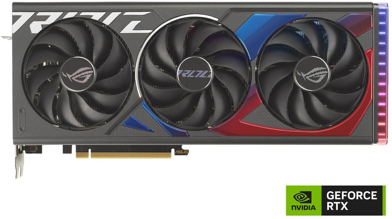 Alt view image 2 of 12 - ASUS ROG Strix GeForce RTX 4060 OC Edition Gaming Graphics Card (PCIe 4.0, 8GB GDDR6, DLSS 3, HDMI 2.1a, DisplayPort 1.4a, Axial-tech fan design, Aura Sync) ROG-STRIX-RTX4060-O8G-GAMING