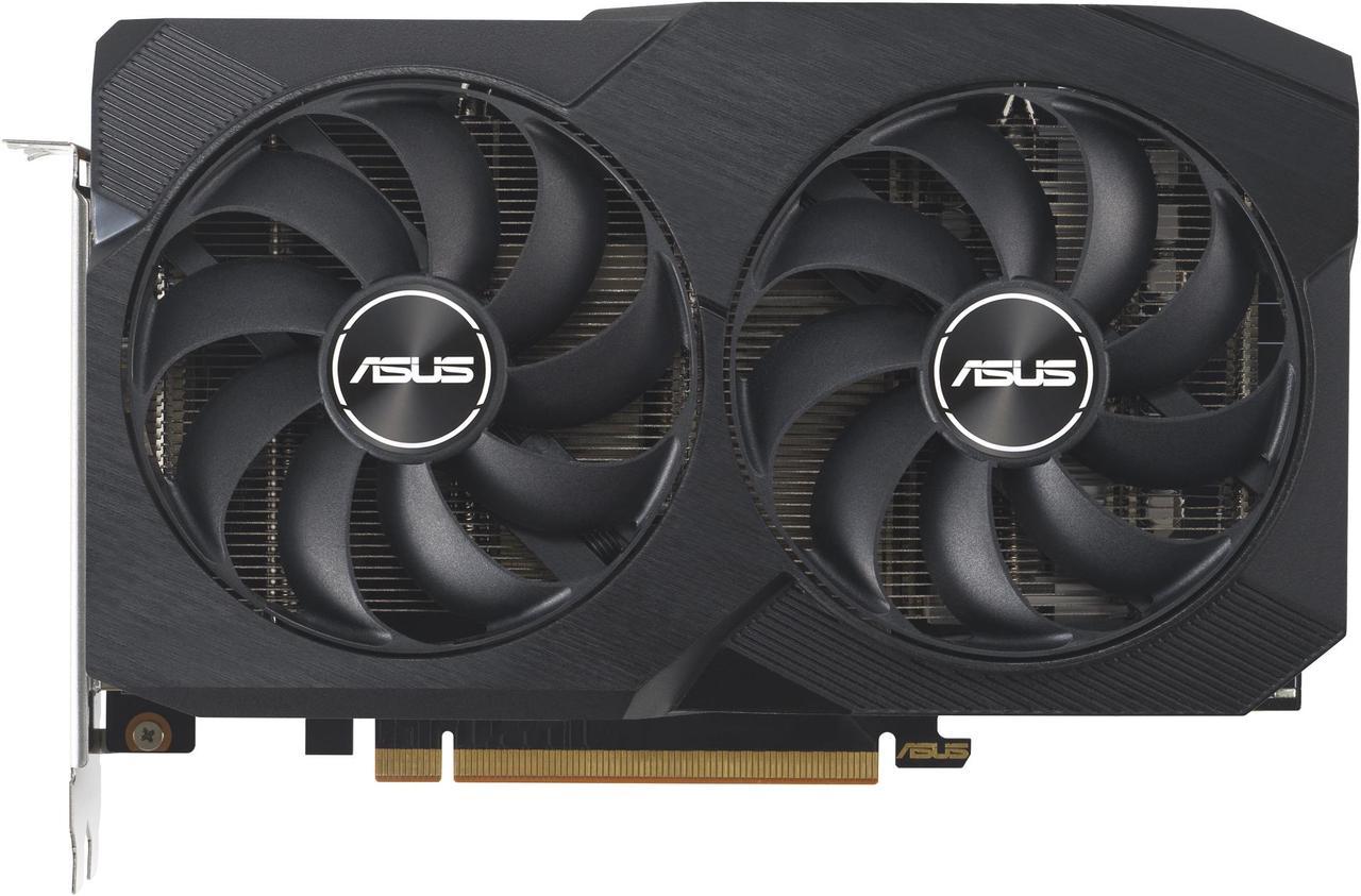 ASUS Dual Radeon RX 7600 V2 OC Edition 8GB GDDR6 Graphics Card (PCIe 4.0, 8GB GDDR6, HDMI 2.1, DisplayPort 1.4a, 2.5-slot Design, Axial-tech Fans, GPU Tweak III) DUAL-RX7600-O8G-V2