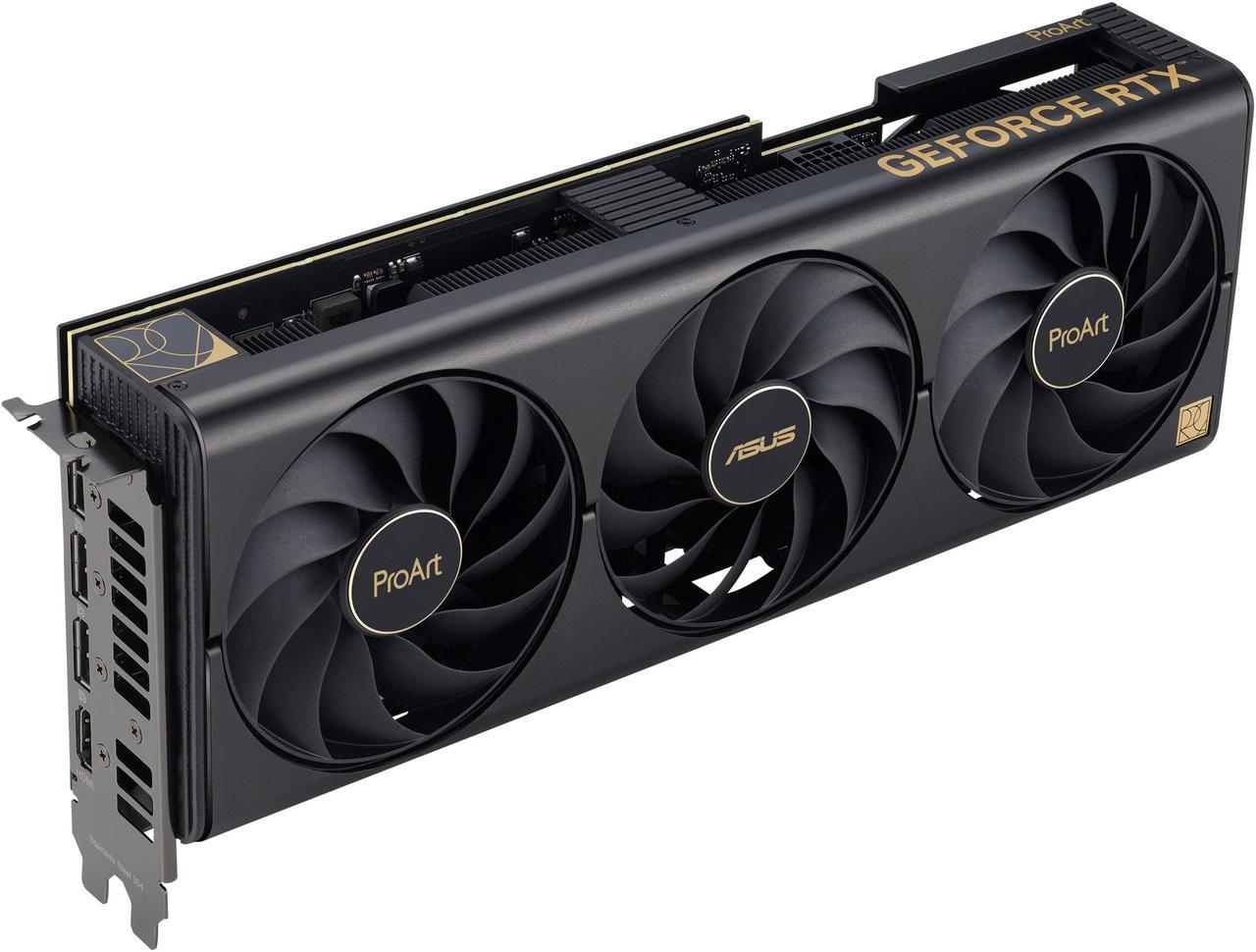 Alt view image 5 of 13 - ASUS ProArt GeForce RTX 4080 16GB OC Edition GDDR6X Graphics Card (PCIe 4.0, 16GB GDDR6X, DLSS 3, HDMI 2.1a, DisplayPort 1.4a) PROART-RTX4080-O16G