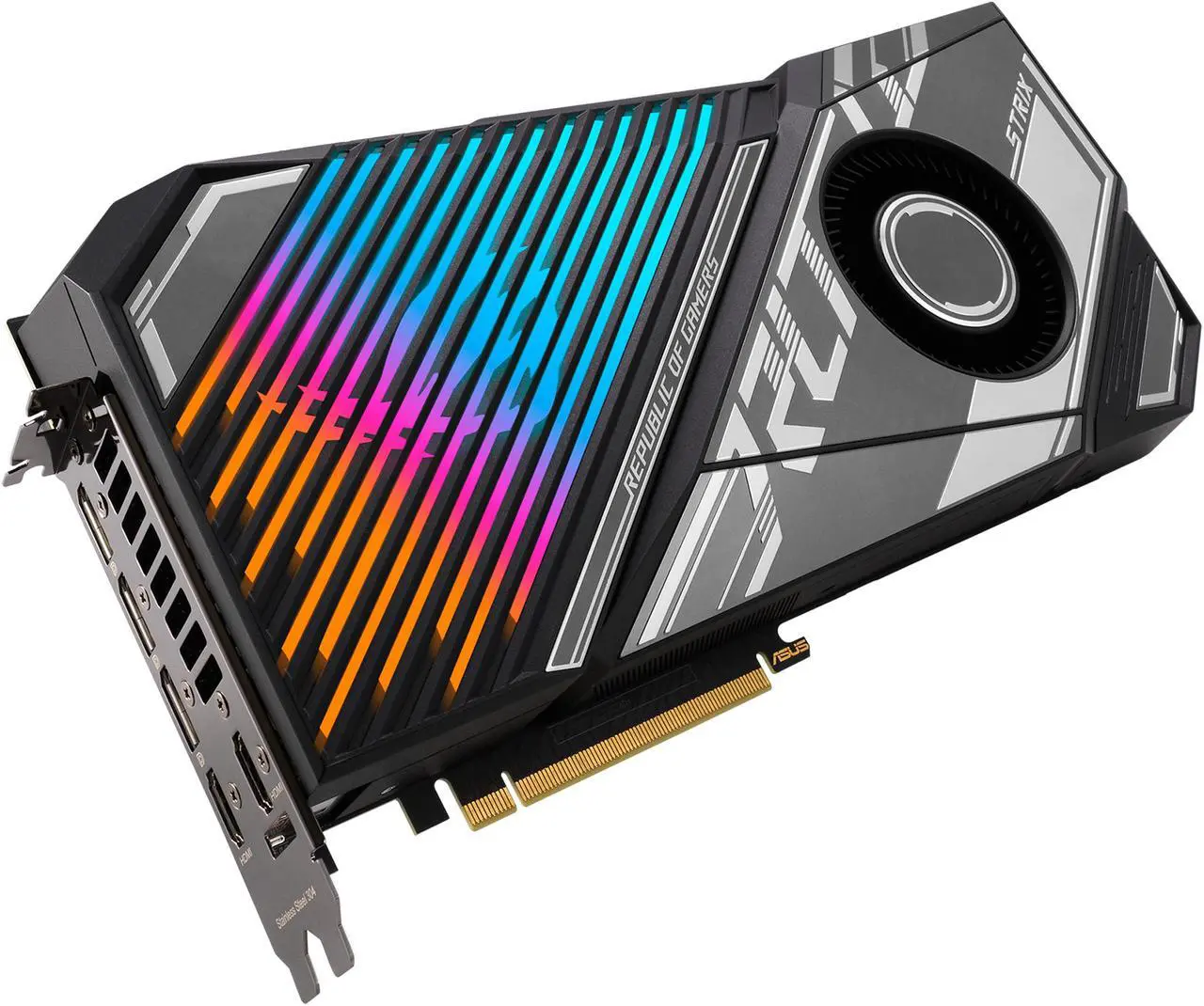 Alt view image 10 of 14 - ASUS ROG Strix LC NVIDIA GeForce RTX 4090 Gaming Graphics Card (PCIe 4.0, 24GB GDDR6X, HDMI 2.1, DisplayPort 1.4a, 240 mm radiator, 560 mm tubing) ROG-STRIX-LC-RTX4090-24G-GAMING