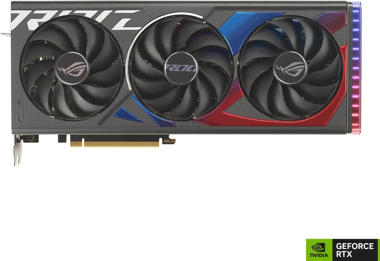 Alt view image 2 of 11 - ASUS ROG Strix GeForce RTX 4060 Ti OC Edition Gaming Graphics Card (PCIe 4.0, 16GB GDDR6, DLSS 3, HDMI 2.1a, DisplayPort 1.4a, Aura Sync) ROG-STRIX-RTX4060TI-O16G-GAMING