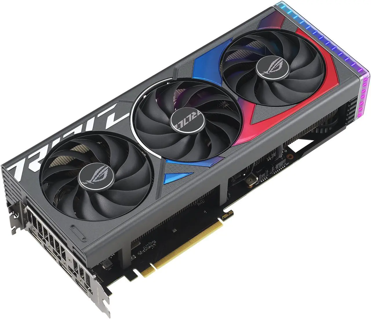 Alt view image 3 of 11 - ASUS ROG Strix GeForce RTX 4060 Ti OC Edition Gaming Graphics Card (PCIe 4.0, 16GB GDDR6, DLSS 3, HDMI 2.1a, DisplayPort 1.4a, Aura Sync) ROG-STRIX-RTX4060TI-O16G-GAMING