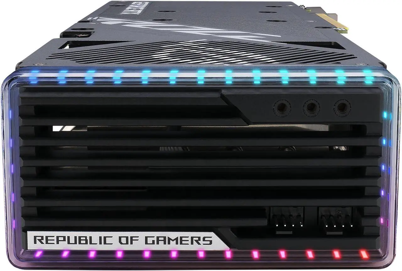 Alt view image 4 of 11 - ASUS ROG Strix GeForce RTX 4060 Ti OC Edition Gaming Graphics Card (PCIe 4.0, 16GB GDDR6, DLSS 3, HDMI 2.1a, DisplayPort 1.4a, Aura Sync) ROG-STRIX-RTX4060TI-O16G-GAMING