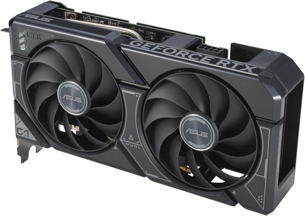 Alt view image 7 of 10 - ASUS Dual GeForce RTX 4060 Ti 16GB OC Edition GDDR6 (PCIe 4.0, 16GB GDDR6, DLSS 3, HDMI 2.1a, DisplayPort 1.4a, 2.5-slot design, Axial-tech fan design, 0dB technology) DUAL-RTX4060TI-O16G
