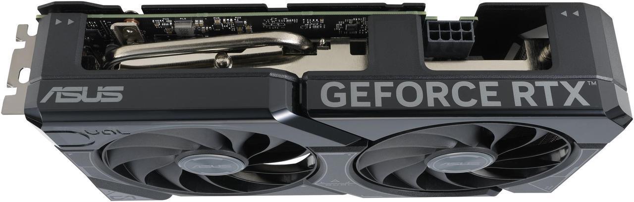 Alt view image 8 of 10 - ASUS Dual GeForce RTX 4060 Ti 16GB OC Edition GDDR6 (PCIe 4.0, 16GB GDDR6, DLSS 3, HDMI 2.1a, DisplayPort 1.4a, 2.5-slot design, Axial-tech fan design, 0dB technology) DUAL-RTX4060TI-O16G