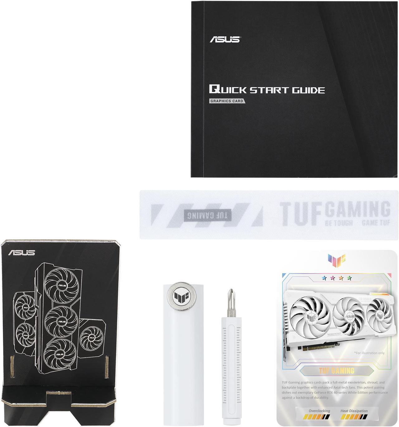 Alt view image 7 of 9 - ASUS TUF Gaming NVIDIA GeForce RTX 4070 Ti OC White Edition Gaming Graphics Card (PCIe 4.0, 12GB GDDR6X, HDMI 2.1a, DisplayPort 1.4a) TUF-RTX4070TI-O12G-WHITE-GAMING