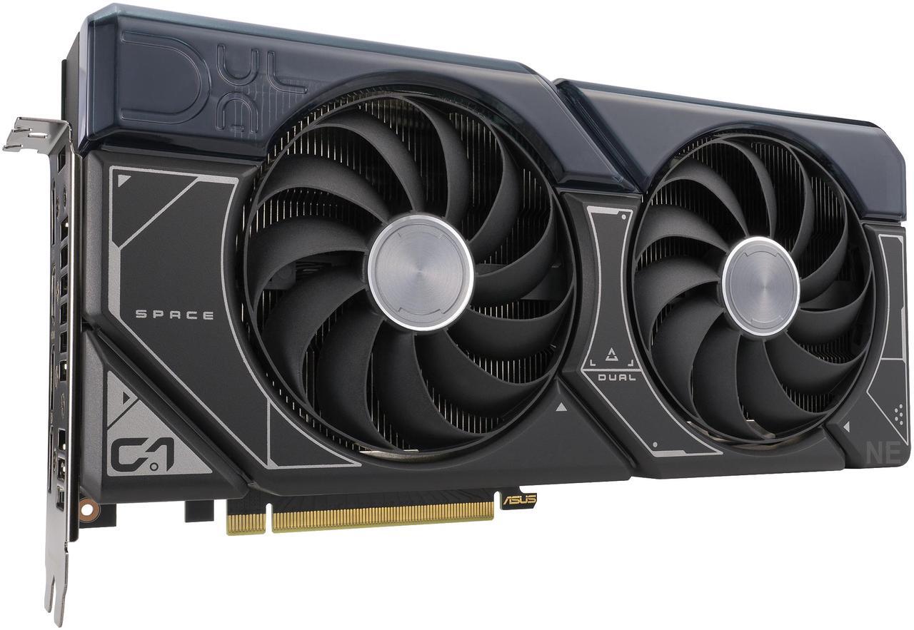 Alt view image 5 of 7 - ASUS Dual GeForce RTX 4070 SUPER graphics card (PCIe 4.0, 12GB GDDR6X, DLSS 3, HDMI 2.1, DisplayPort 1.4a, 2.56-slot design, Axial-tech fan design, Auto-Extreme Tech) DUAL-RTX4070S-12G