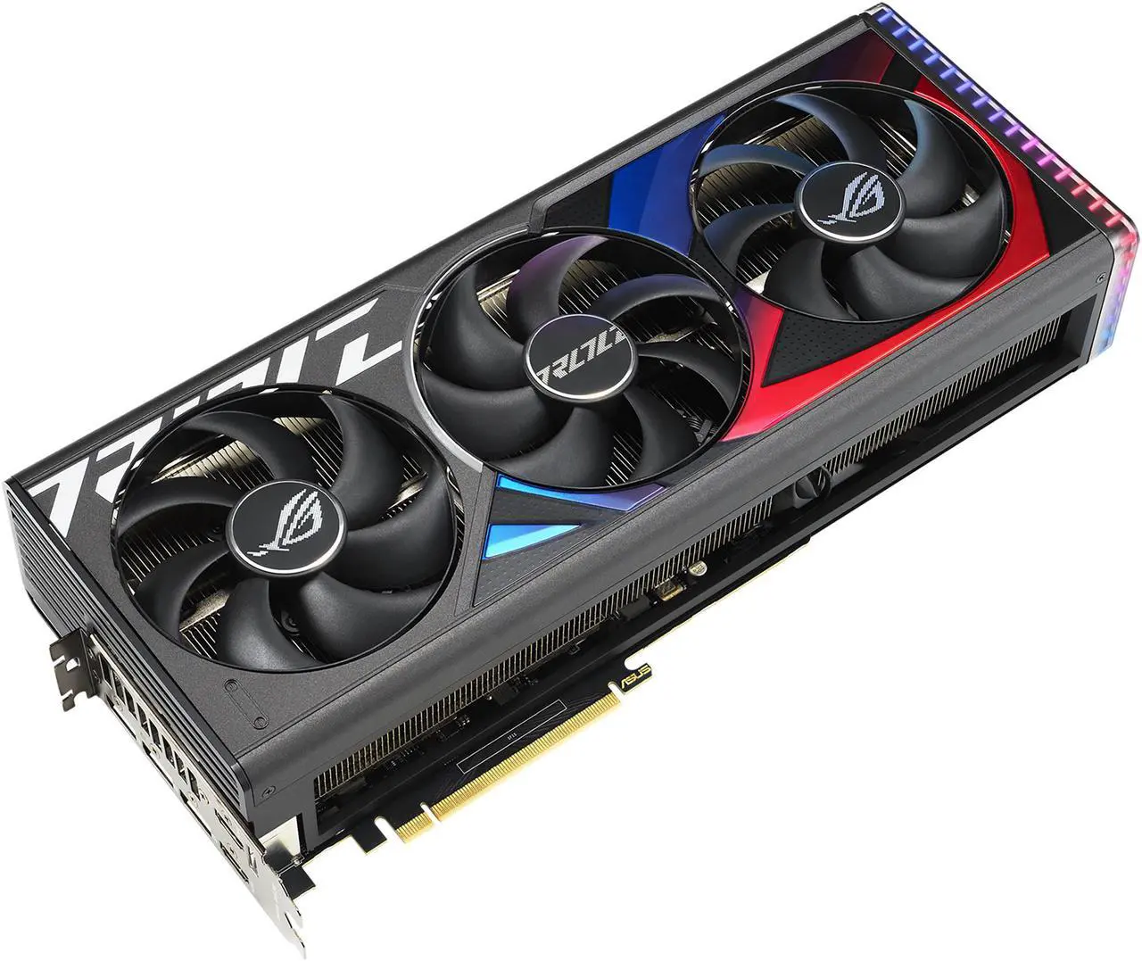 Alt view image 6 of 10 - ASUS ROG Strix GeForce RTX 4080 SUPER Gaming Graphics Card (PCIe 4.0, 16GB GDDR6X, DLSS 3, HDMI 2.1a, DisplayPort 1.4a, Vapor chamber, Massive vented backplate) ROG-STRIX-RTX4080S-16G-GAMING