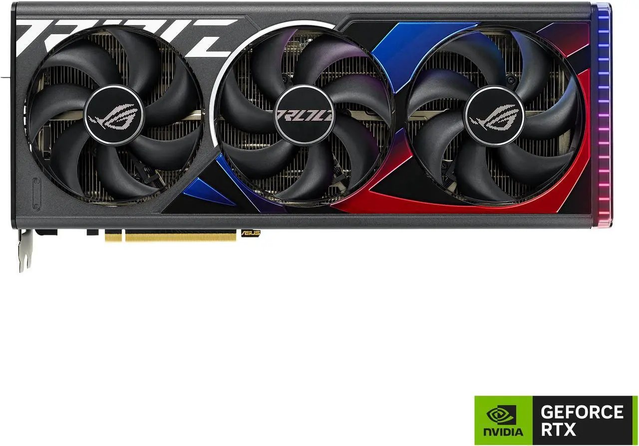 Alt view image 2 of 10 - ASUS ROG Strix GeForce RTX 4080 SUPER Gaming Graphics Card (PCIe 4.0, 16GB GDDR6X, DLSS 3, HDMI 2.1a, DisplayPort 1.4a, Vapor chamber, Massive vented backplate) ROG-STRIX-RTX4080S-16G-GAMING
