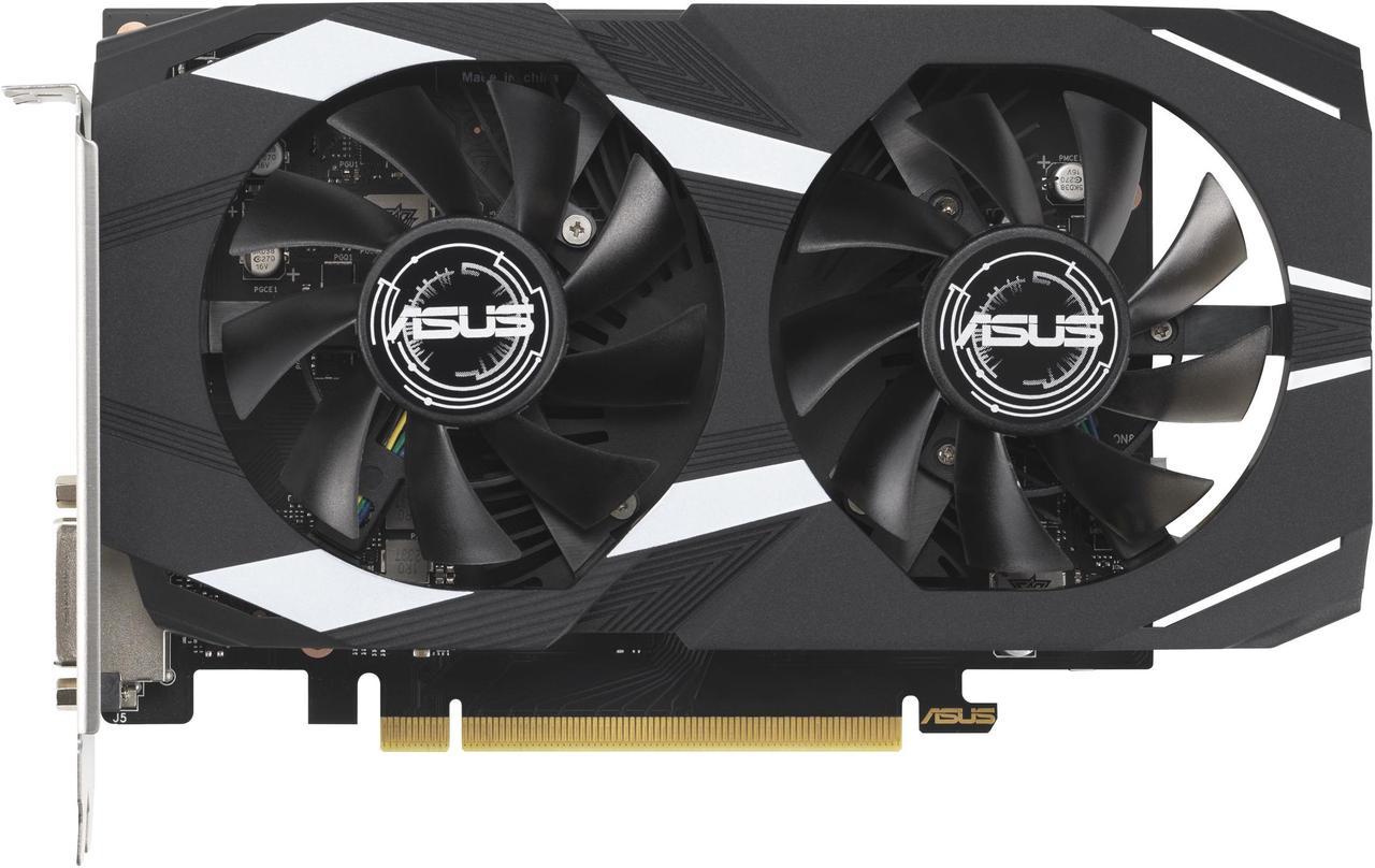 ASUS Dual NVIDIA GeForce RTX 3050 6GB OC Edition Gaming Graphics Card - PCIe 4.0, 6GB GDDR6 Memory, HDMI 2.1, DisplayPort 1.4a, 2-slot Design, Axial-tech Fan Design, 0dB Technology, DUAL-RTX3050-O6G