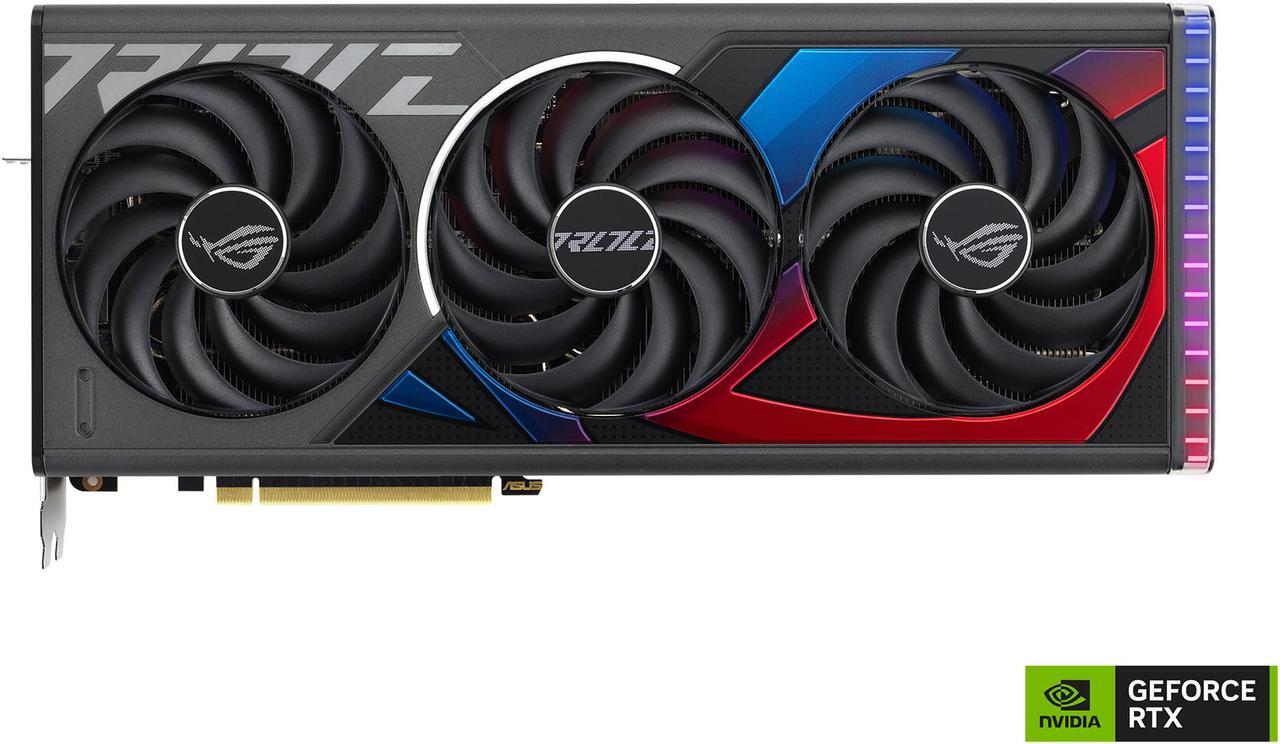 Alt view image 2 of 10 - ASUS ROG Strix GeForce RTX 4070 Ti SUPER Gaming Graphics Card (PCIe 4.0, 16GB GDDR6X, DLSS 3, HDMI 2.1a, DisplayPort 1.4a, Massive vented backplate, Aura Sync) ROG-STRIX-RTX4070TIS-16G-GAMING