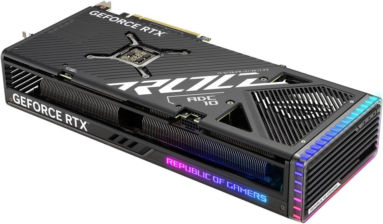Alt view image 8 of 10 - ASUS ROG Strix GeForce RTX 4070 Ti SUPER Gaming Graphics Card (PCIe 4.0, 16GB GDDR6X, DLSS 3, HDMI 2.1a, DisplayPort 1.4a, Massive vented backplate, Aura Sync) ROG-STRIX-RTX4070TIS-16G-GAMING