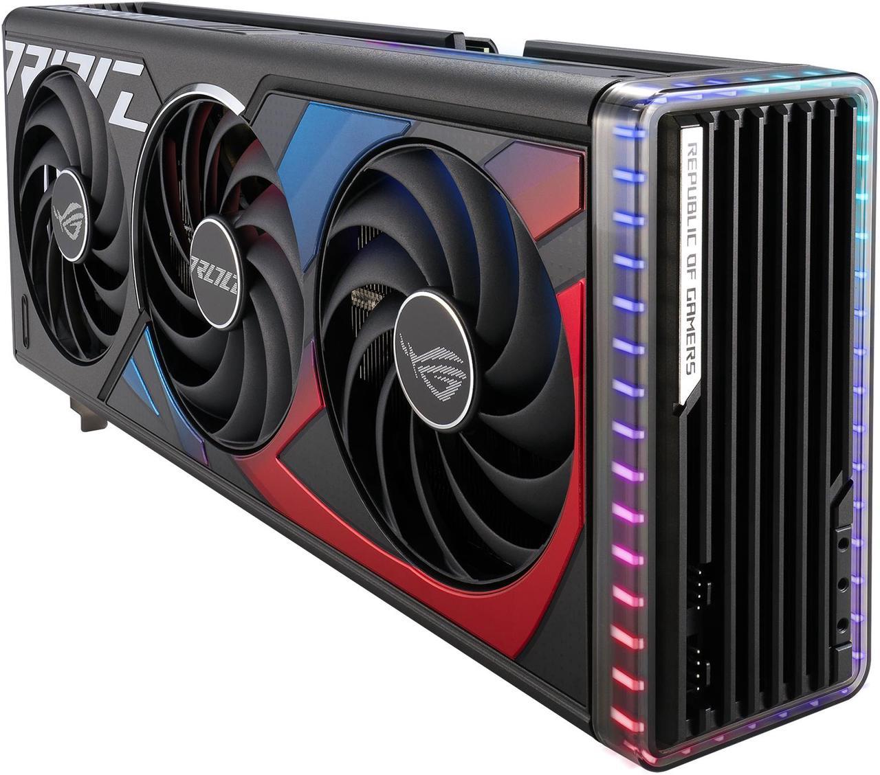 Alt view image 6 of 10 - ASUS ROG Strix GeForce RTX 4070 Ti SUPER Gaming Graphics Card (PCIe 4.0, 16GB GDDR6X, DLSS 3, HDMI 2.1a, DisplayPort 1.4a, Massive vented backplate, Aura Sync) ROG-STRIX-RTX4070TIS-16G-GAMING