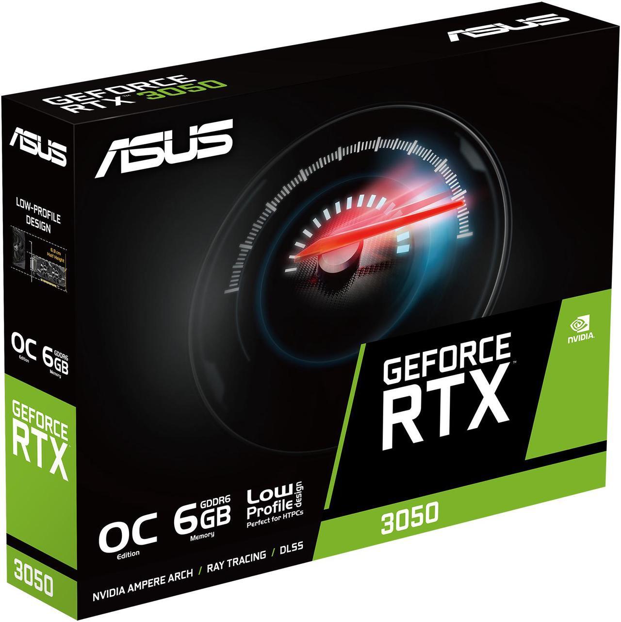 Alt view image 7 of 9 - ASUS GeForce RTX 3050 LP BRK OC Edition 6GB GDDR6 (IP5X dust resistance, dual ball bearings, stainless steel bracket, PCIe 4.0, DLSS 3, HDMI 2.1, DisplayPort 1.4a, DVI-D) RTX3050-O6G-LP-BRK