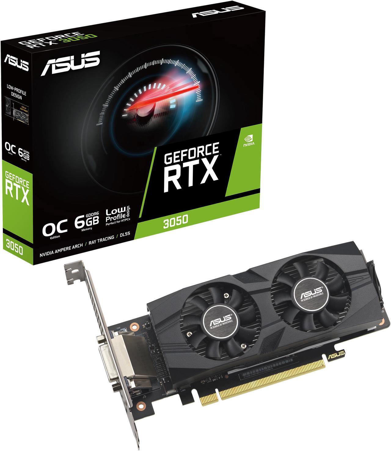 Alt view image 8 of 9 - ASUS GeForce RTX 3050 LP BRK OC Edition 6GB GDDR6 (IP5X dust resistance, dual ball bearings, stainless steel bracket, PCIe 4.0, DLSS 3, HDMI 2.1, DisplayPort 1.4a, DVI-D) RTX3050-O6G-LP-BRK