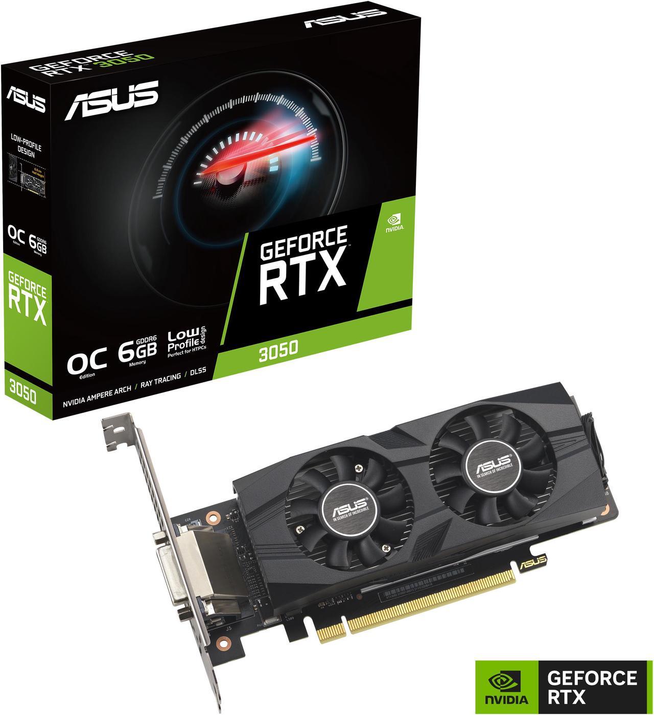 Alt view image 9 of 9 - ASUS GeForce RTX 3050 LP BRK OC Edition 6GB GDDR6 (IP5X dust resistance, dual ball bearings, stainless steel bracket, PCIe 4.0, DLSS 3, HDMI 2.1, DisplayPort 1.4a, DVI-D) RTX3050-O6G-LP-BRK