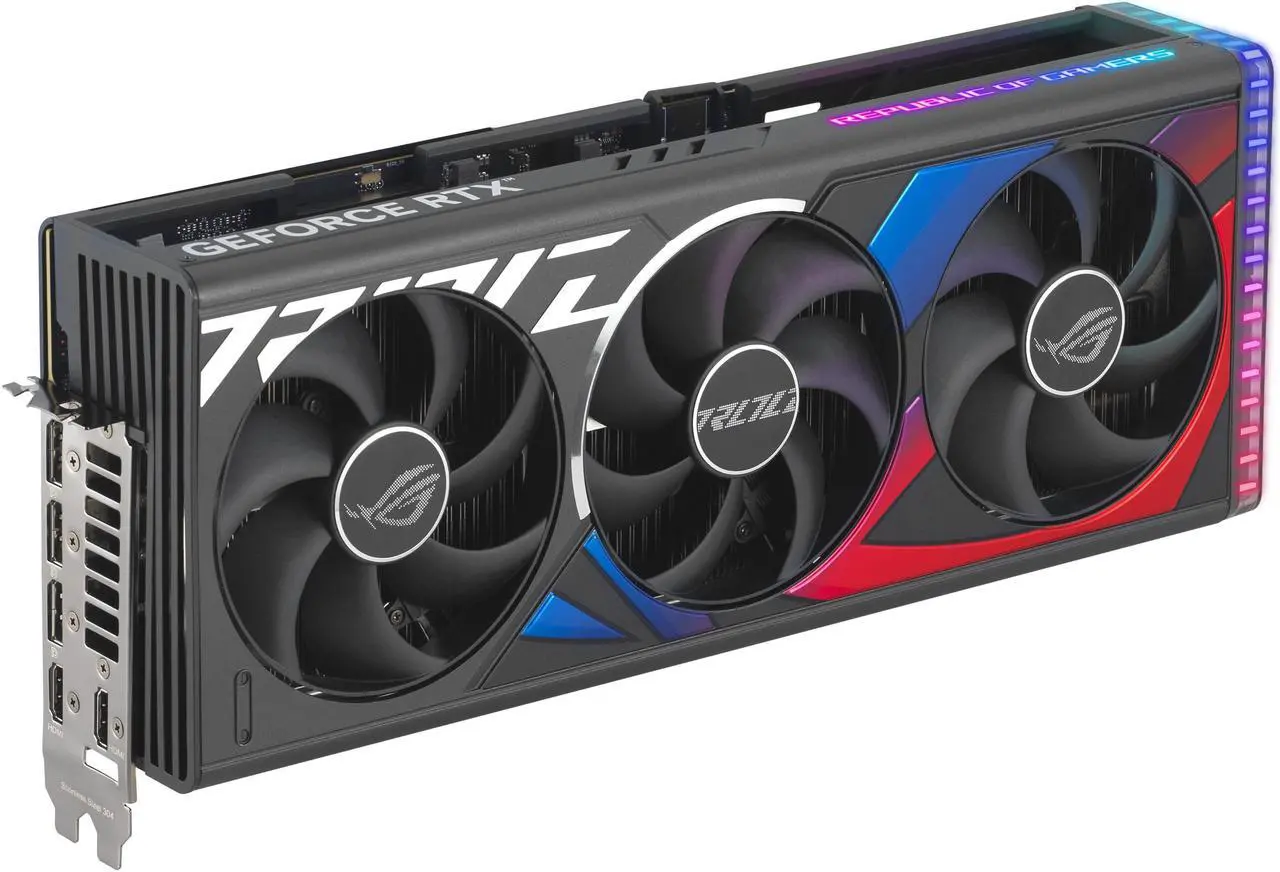 Alt view image 3 of 16 - ASUS ROG Strix GeForce RTX 4090 BTF OC Edition Gaming Graphics Card (PCIe 4.0, Exclusive to ASUS BTF ATX Motherboards, GC-HPWR Gold Finger, Hidden-Connector Design) ROG-STRIX-RTX4090-O24G-BTF-GAMING