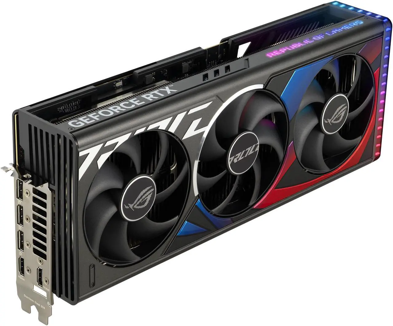 Alt view image 4 of 16 - ASUS ROG Strix GeForce RTX 4090 BTF OC Edition Gaming Graphics Card (PCIe 4.0, Exclusive to ASUS BTF ATX Motherboards, GC-HPWR Gold Finger, Hidden-Connector Design) ROG-STRIX-RTX4090-O24G-BTF-GAMING