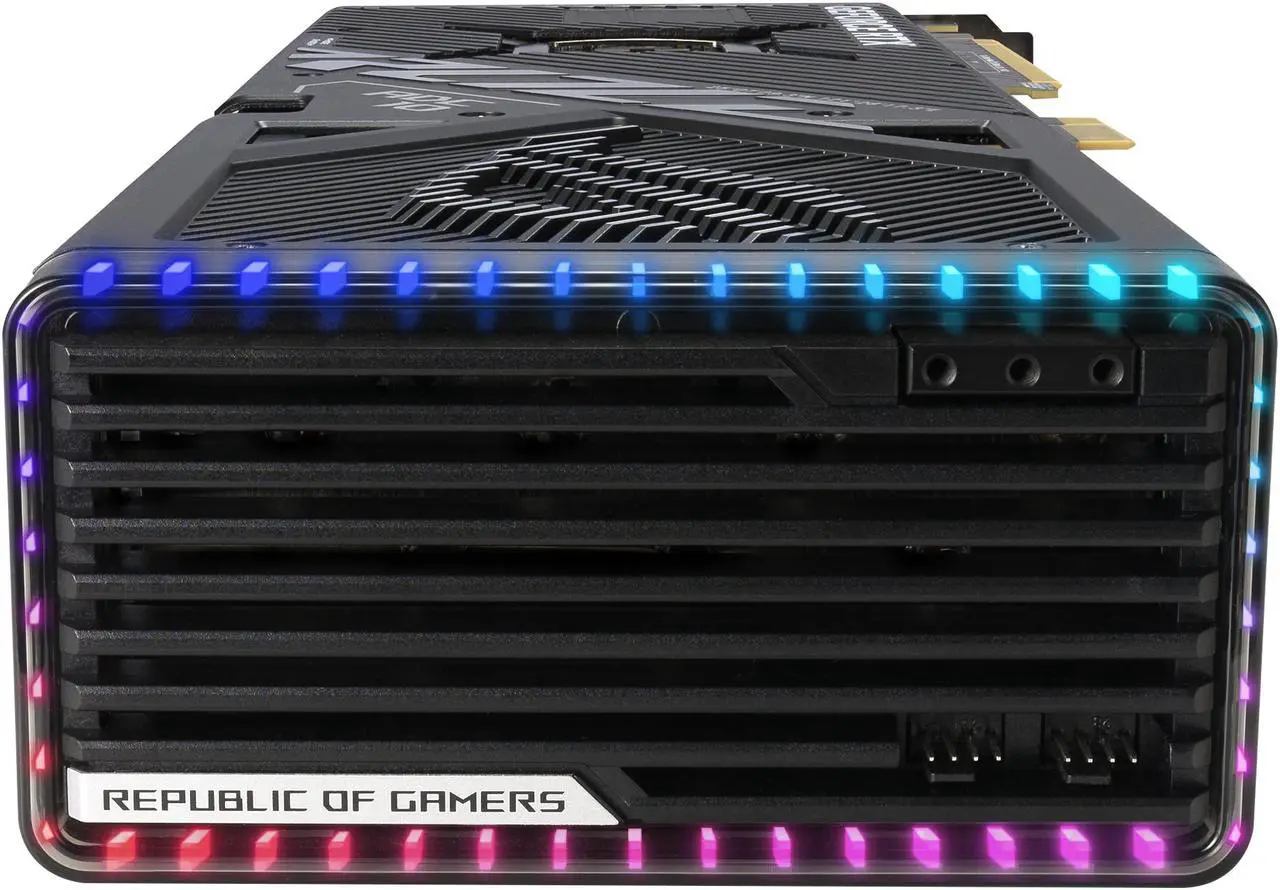 Alt view image 8 of 16 - ASUS ROG Strix GeForce RTX 4090 BTF OC Edition Gaming Graphics Card (PCIe 4.0, Exclusive to ASUS BTF ATX Motherboards, GC-HPWR Gold Finger, Hidden-Connector Design) ROG-STRIX-RTX4090-O24G-BTF-GAMING