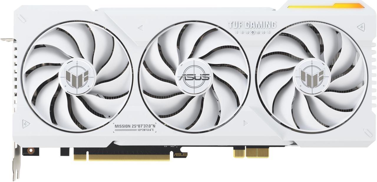 ASUS TUF Gaming GeForce RTX 4070 Ti SUPER BTF White OC Edition Gaming Graphics Card (Exclusive to ASUS BTF ATX Motherboards, Graphics card high-power gold finger) TUF-RTX4070TIS-O16G-BTF-WHITE